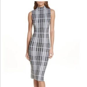 EUC Alice & Olivia Houndstooth Wool Sheath Dress